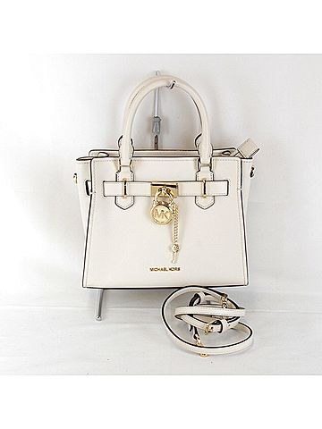 Michael Kors Beige Leather Handbag Shoulder Bag (view 1)