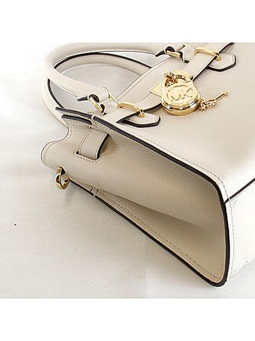 Michael Kors Beige Leather Handbag Shoulder Bag (view 2)