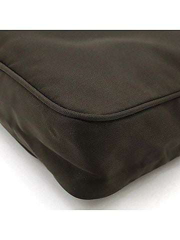 Prada Brown Nylon Shoulder Bag (view 2)