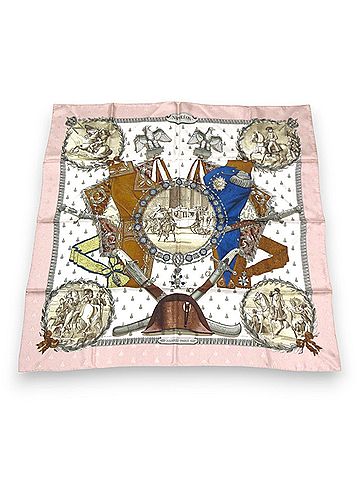 Hermès Pink Silk Scarf (view 1)