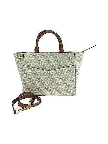 Michael Kors Gray Ivory Pvc Handbag Shoulder Bag (view 1)