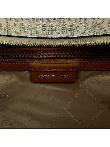 Michael Kors Gray Ivory Pvc Handbag Shoulder Bag (view 2)