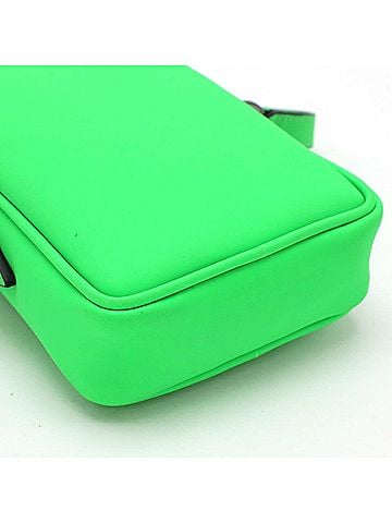 Versace Green Rubber Pochette Shoulder Bag (view 2)