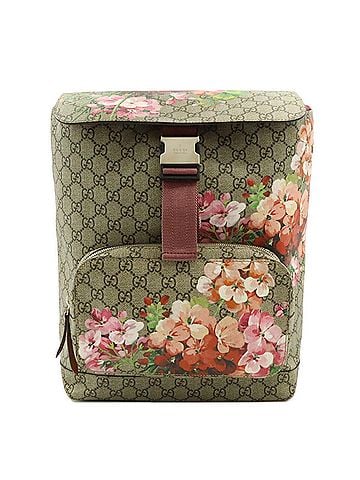Gucci Beige Multi-Color Pink Gg Supreme Backpack (view 1)