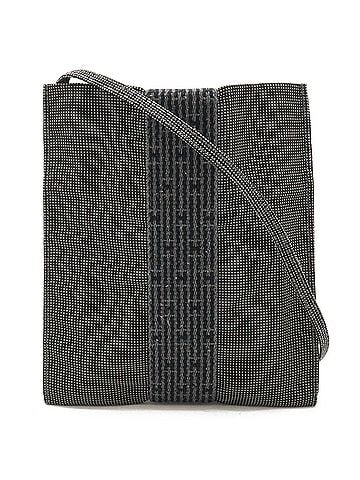 Hermès Black Gray Canvas Pochette Shoulder Bag (view 1)