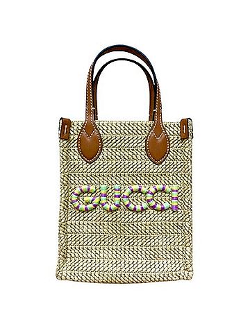 Gucci Beige Straw Handbag (view 1)