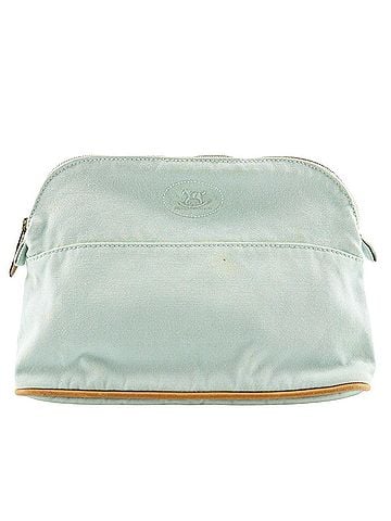 Hermès Bolide Light Blue Cotton Pouch (view 1)