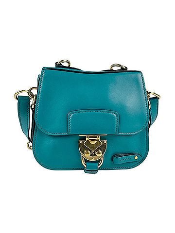Miu Miu Blue Green Leather Shoulder Bag (view 1)