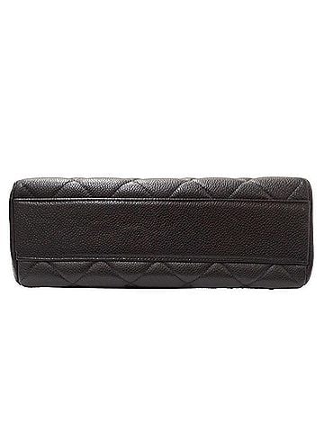 Chanel Black Grained Calfskin Shoulder Bag (view 2)