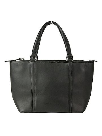 Burberry Beige Black Leather Handbag (view 1)