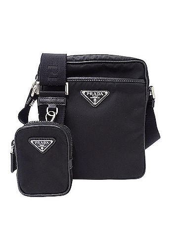 Prada Black Nylon Shoulder Bag (view 1)