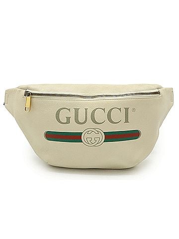Gucci Green Ivory Red Color Leather Fanny Pack (view 1)