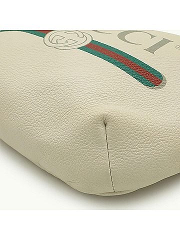 Gucci Green Ivory Red Color Leather Fanny Pack (view 2)