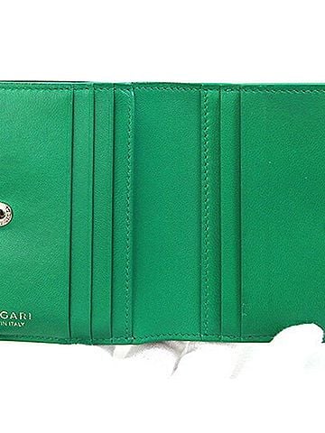 Bvlgari Green Leather Wallet (Bi-Fold) (view 2)