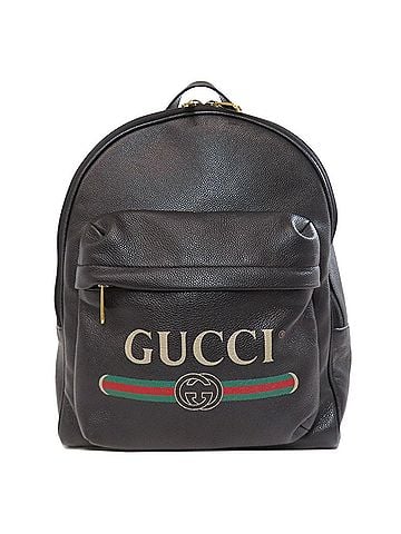 Gucci Black Leather Backpack (view 1)