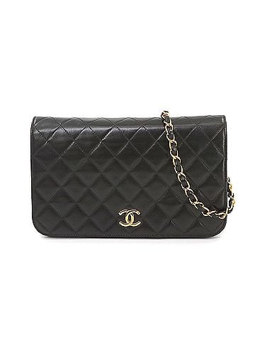 Chanel Black Leather Shoulder Bag (view 1)