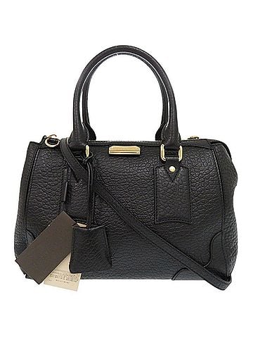 Burberry Black Leather Handbag Shoulder Bag (view 1)