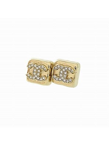 Chanel Gold Metal Stud Earrings (view 2)