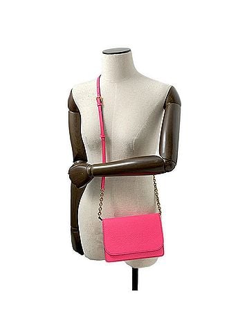 Burberry Pink Leather Shoulder Bag (view 2)