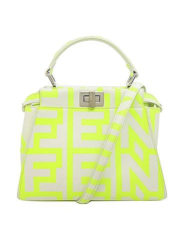 Fendi Peekaboo White Leather Handbag (view 1)