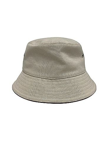 Burberry Beige Cotton Leather Bucket Hat (view 2)