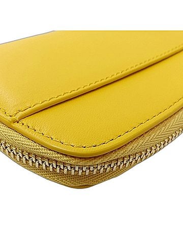 Burberry Yellow Leather Coin Purse/Coin Case (view 2)