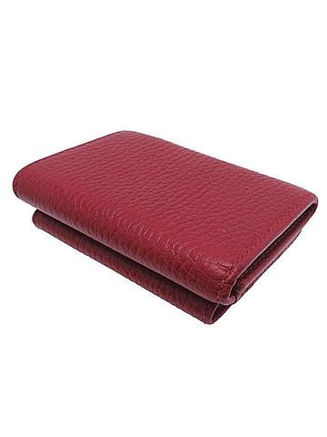 Gucci Red Color Leather Wallet (Tri-Fold) (view 2)
