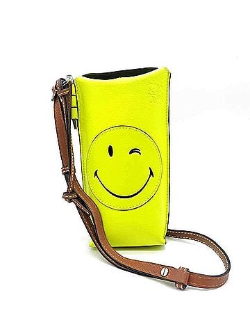 Loewe Brown Yellow Leather Pouch Shoulder Bag (view 1)
