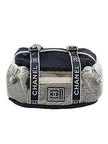 Chanel Sport Black White Nylon Canvas Handbag Sling Bag (view 1)