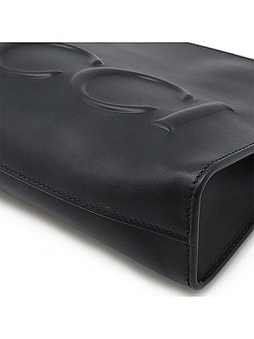 Gucci Black Leather Clutch Bag (view 2)