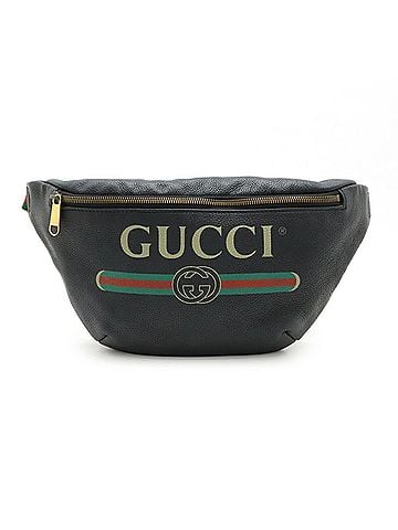 Gucci Black Green Red Color Leather Fanny Pack (view 1)