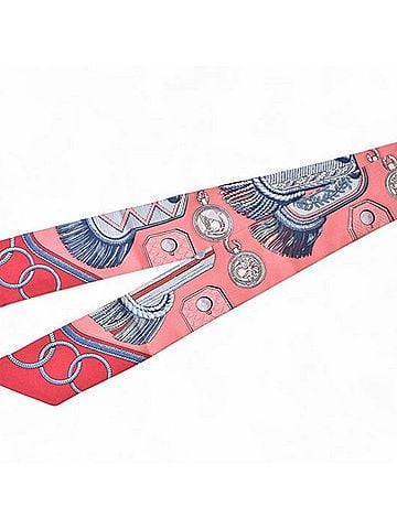 Hermès Pink Silk Scarf (view 2)