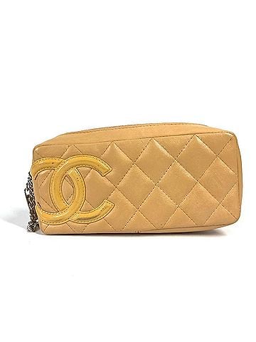 Chanel Beige Leather Pouch (view 1)