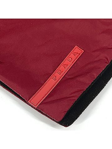 Prada Brown Red Color Nylon Shawl (view 2)