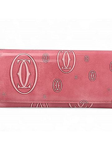 Cartier Pink Leather Long Wallet (Bi-Fold) (view 1)