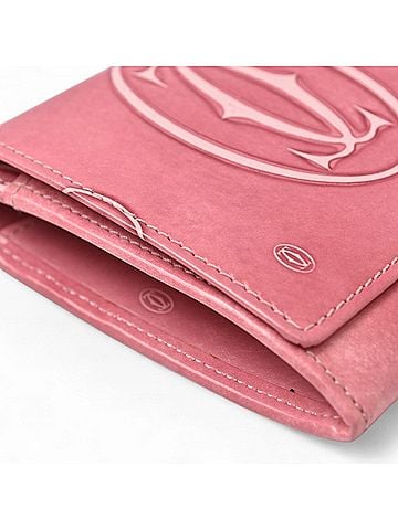 Cartier Pink Leather Long Wallet (Bi-Fold) (view 2)