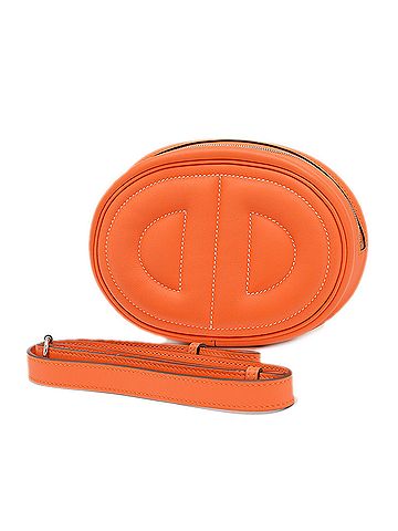 Hermès Orange Rose Azalee Swift Leather Shoulder Bag (view 1)