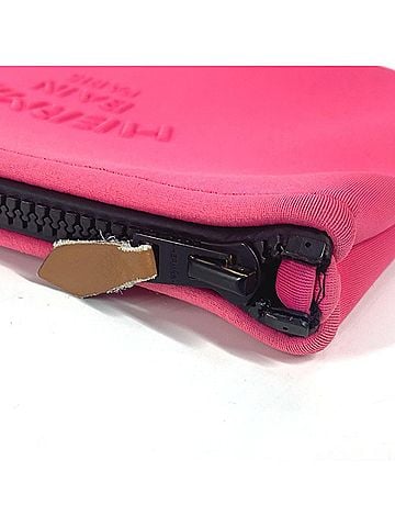Hermès Pink Polyamide Clutch Bag (view 2)