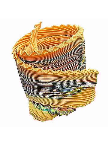 Hermès Orange Silk Scarf (view 1)