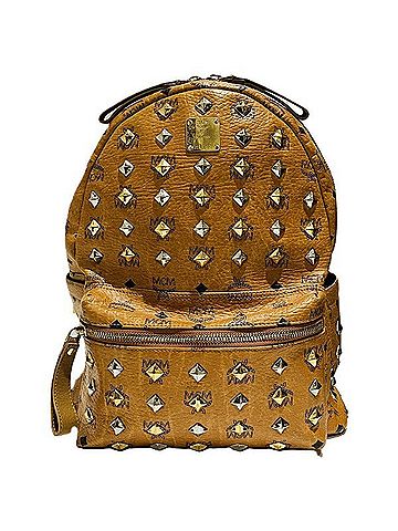 MCM Camel Leather Backpack (view 1)