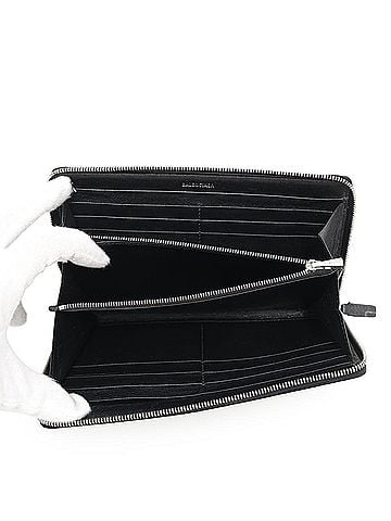 Balenciaga Black Pvc Leather Long Wallet (Bi-Fold) (view 2)