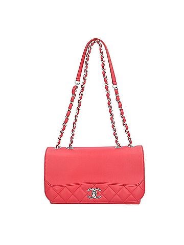 Chanel Red Color Leather Shoulder Bag (view 1)