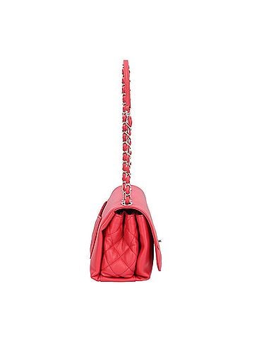 Chanel Red Color Leather Shoulder Bag (view 2)