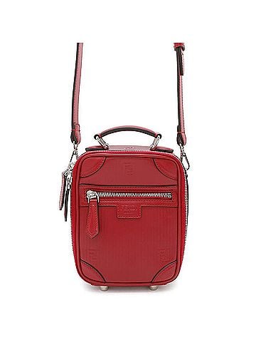 Fendi Red Color Leather Shoulder Bag (view 1)