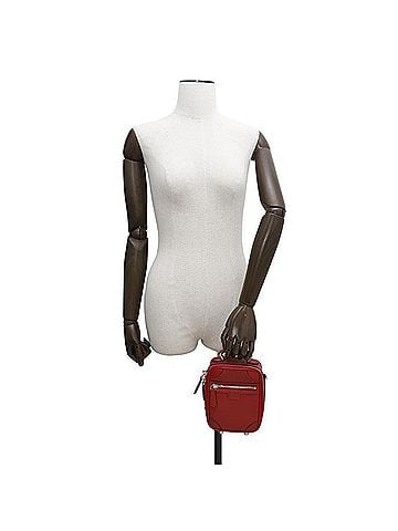 Fendi Red Color Leather Shoulder Bag (view 2)
