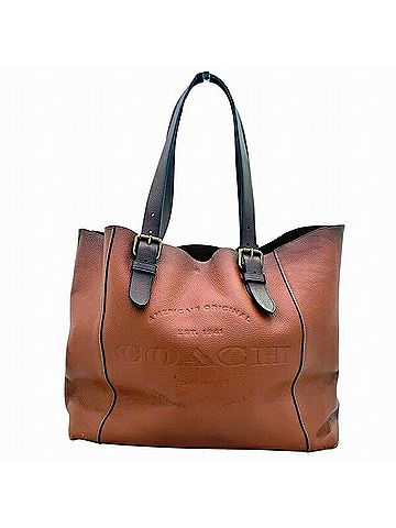 Coach Brown Leather Tote Bag (view 1)