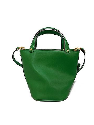 Tory Burch Green Leather Handbag Shoulder Bag (view 2)