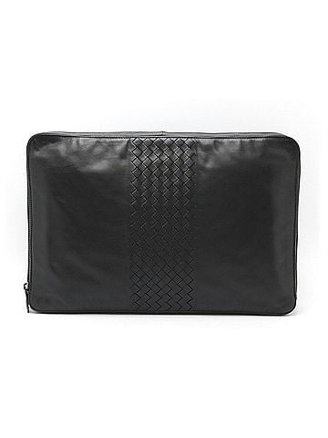 Bottega Veneta Intrecciato Black Intrecciato Clutch Bag (view 1)
