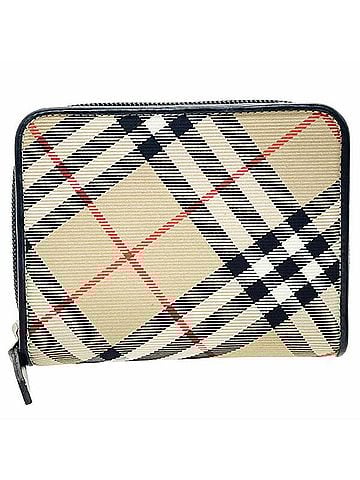 Burberry Beige Black Canvas Leather Wallet (Bi-Fold) (view 1)