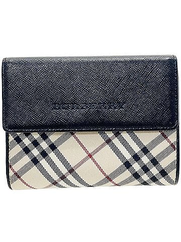 Burberry Black Light Beige Nylon Leather Wallet (Tri-Fold) (view 1)